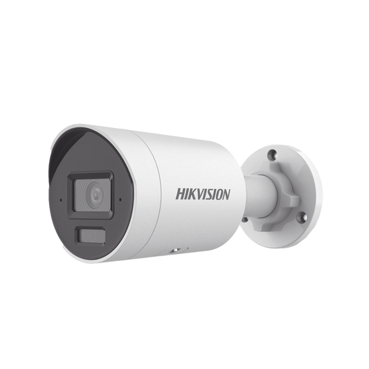 DS-2CD2083G2-LI2U|[Dual Light + 2 Micrófonos Integrados] Bala IP 8 Megapixel (4K) / Lente 2.8 mm / 40 mts Luz Blanca + 40 mts IR / ACUSENSE / Exterior IP67 / WDR 120 dB / PoE / ONVIF / Micro SD / Metal / ACUSEARCH