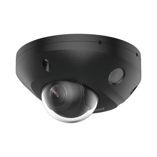 DS-2CD2543G2-LIS2U(BLACK)|[Dual Light + 2 Micrófonos Integrados] Mini Domo IP 4 Megapixel / Color Negro / Lente 2.8 mm / 30 mts Luz Blanca + 30 mts IR / ACUSENSE / Exterior IP67 / IK08 /  WDR 120 dB / PoE / ONVIF / Alarmas I/O / Micro SD / ACUSEARCH