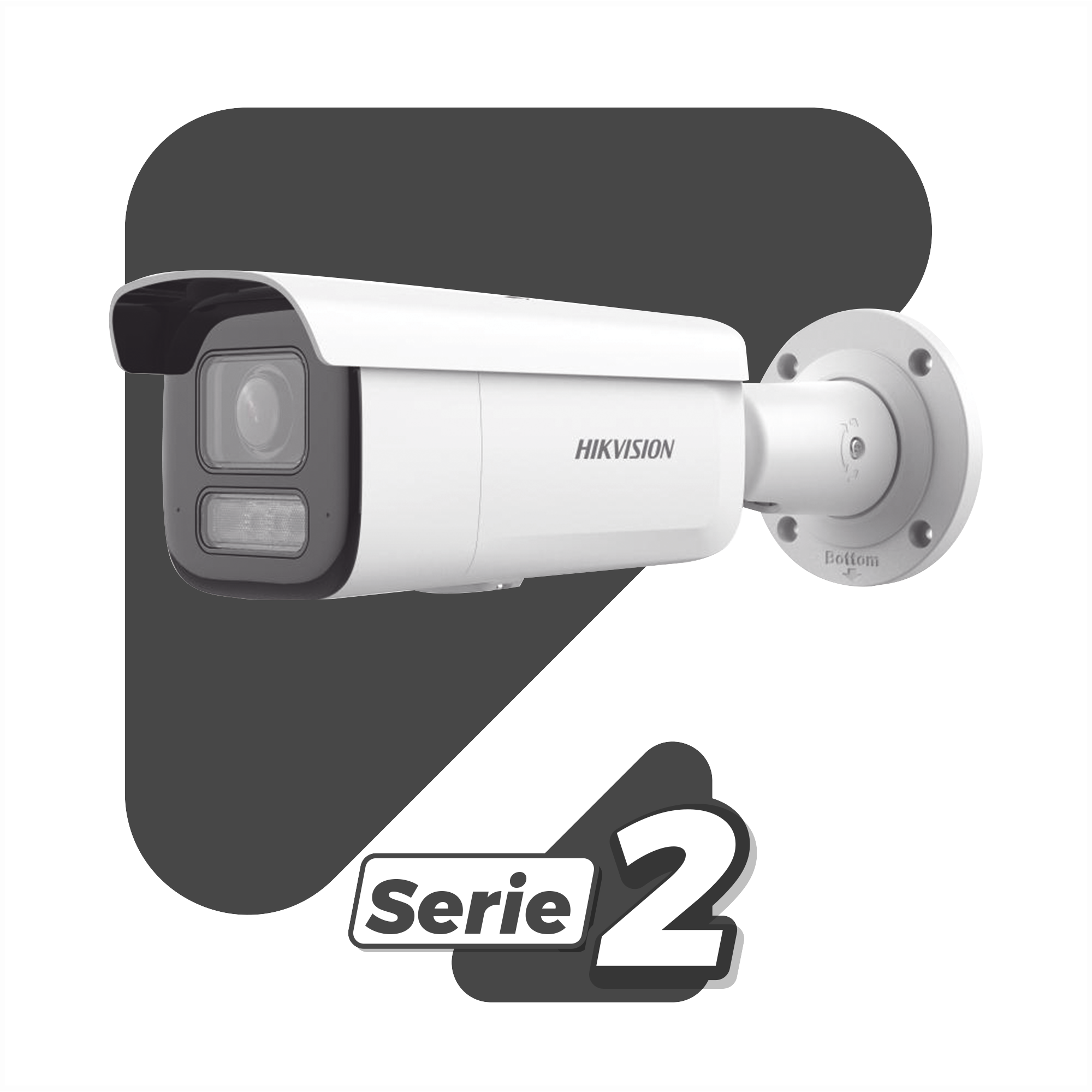 DS-2CD2623G2-LIZS2U|[Dual Light + 2 Micrófonos Integrados] Bala IP 2 Megapixel / Lente Mot. 2.8 a 12 mm / 60 mts Luz Blanca + 60 mts IR / ACUSENSE / Exterior IP67 / IK10 / WDR 120 dB / PoE+ / ONVIF / Alarmas I/O / Micro SD / Metal / ACUSEARCH