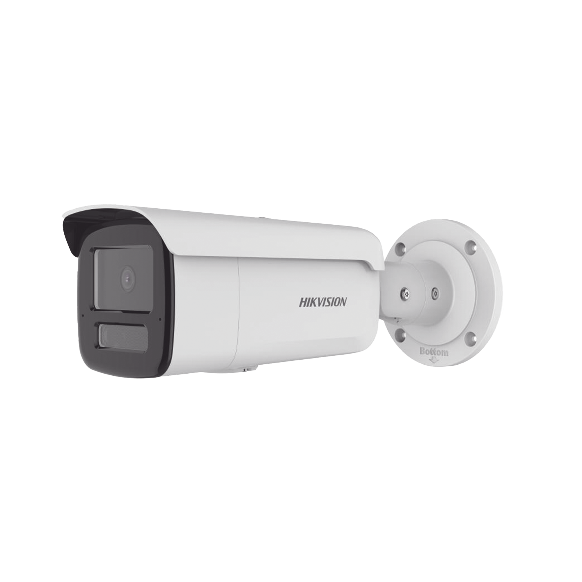 DS-2CD2T43G2-4LI2U/28|Bala IP 4 Megapixel / Lente 2.8mm / Dual Light (80 mts Luz Blanca + 80 mts IR) / 2 Micrófonos Integrados / ACUSENSE / Exterior IP67 / IK10 / WDR 120 dB / PoE / ONVIF / Micro SD / Metal / ACUSEARCH