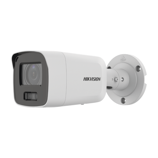 DS-2CD3087G2-LSU(C)|Bala IP 8 Megapixel (4K) / Imagen a Color 24/7 / Lente 2.8 mm / Luz Blanca 40 mts / Exterior IP67 / WDR 130 dB / Entrada y Salida de Audio y Alarma / Captura Facial / ONVIF / Micro SD / Micrófono Integrado