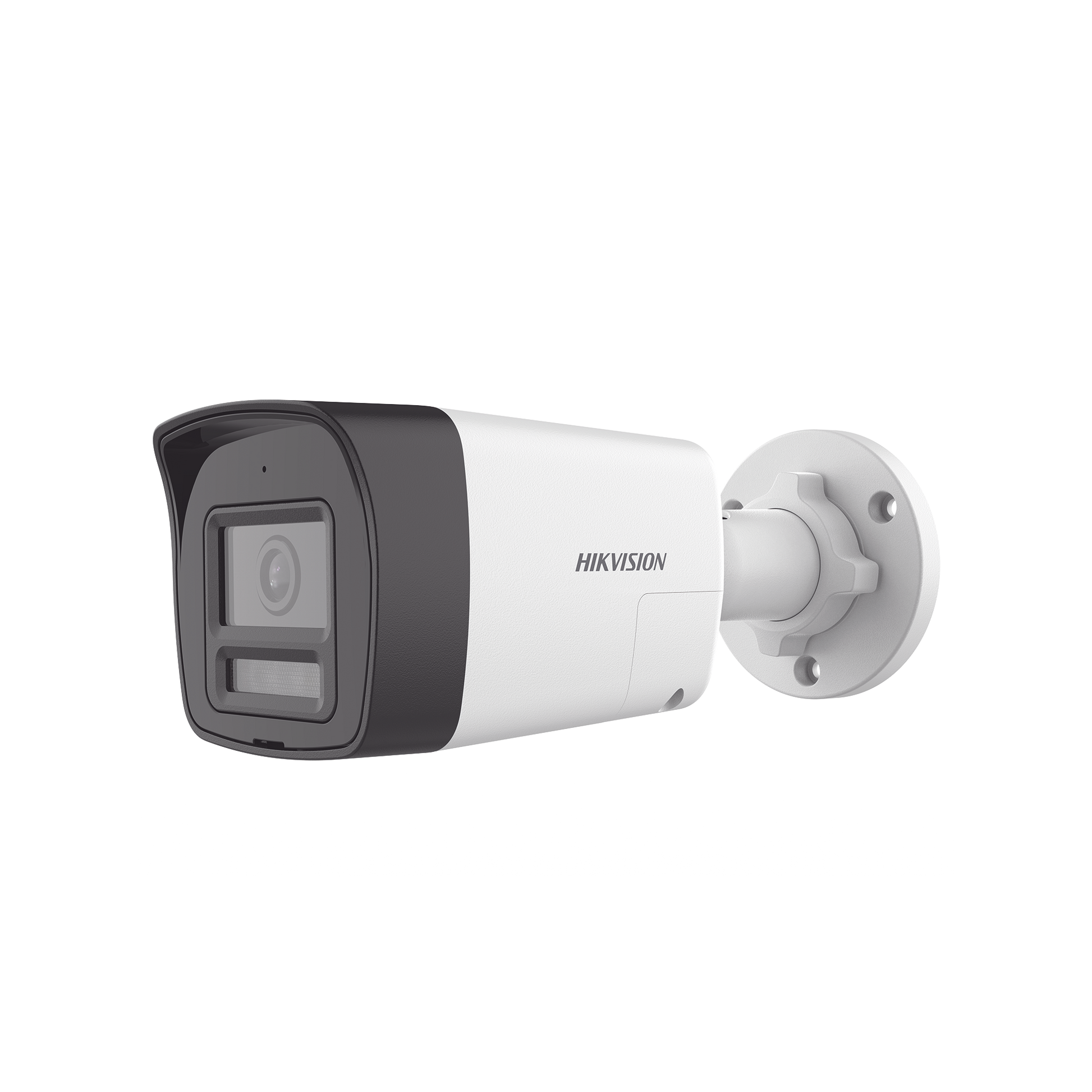 DS-2CE16D0T-LTS|[Audio Bidireccional + Dual Light + ColorVu] Bala TURBOHD 2 Megapixel (1080p) / Lente 2.8 mm / 30 mts IR EXIR + 20 mts Luz Blanca / Micrófono y Bocina Integrado / Exterior IP67 / Metal / dWDR