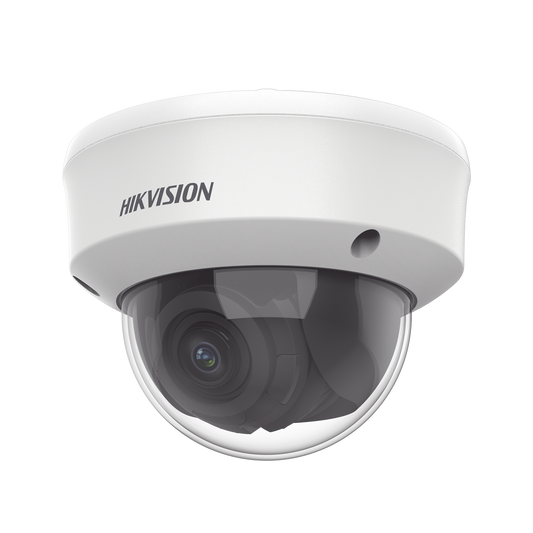 DS-2CE5AD0T-VPIT3F(C)|Domo TURBOHD 2 Megapixel (1080p) / Lente Varifical 2.7 a 13.5 mm / 40 mts IR EXIR / Exterior IP67 / IK10 / dWDR / Ultra Baja Iluminación / 12 Vcc
