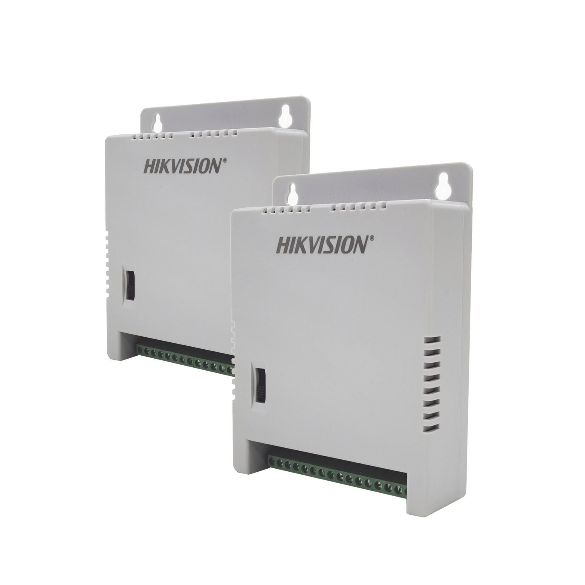DS-2FA1205-C8/X2|2 Fuentes de Poder Regulada (12 Vcc / 13.5 Vcc / 15 Vcc) para 16 Cámaras / 1 Amp por Salida / Voltaje de Entrada 185 - 240 VCA / Soporta 4K / Modo para Largas Distancias