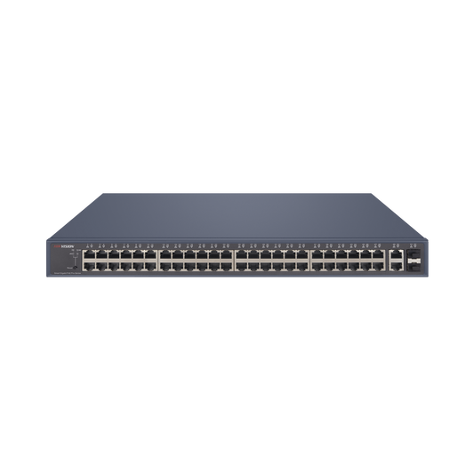DS-3E1552P-SI|Switch PoE+ / Monitoreable / 48 Puertos 1000 Mbps PoE+ / 2 Puertos 1000 Mbps Uplink / 2 Puertos SFP / 470 Watts