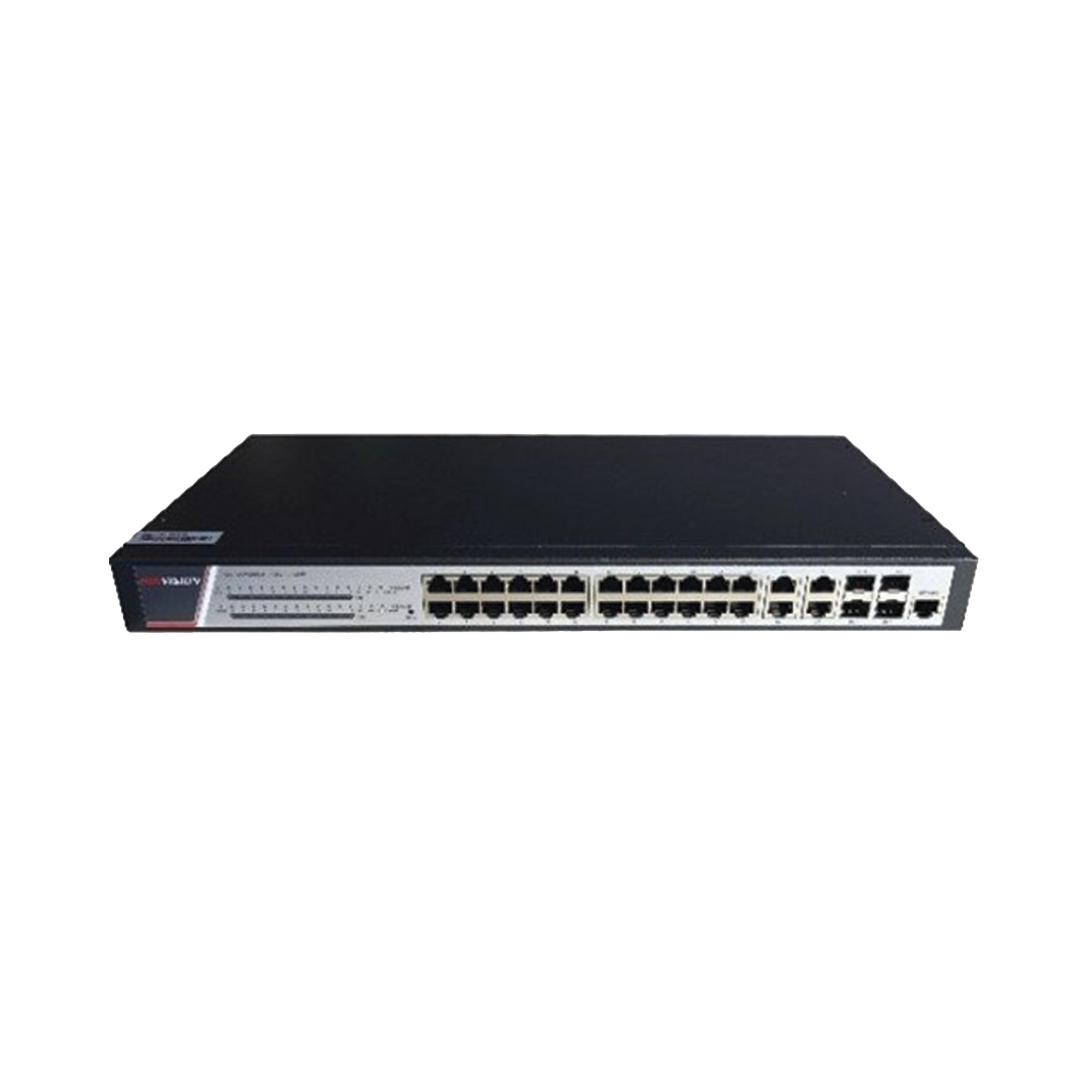 DS-3E2528P(B)|Switch Gigabit PoE+ / Administrable / 24 Puertos 1000 Mbps PoE+ / 4 Puertos 1000 Mbps + 4 Puertos SFP de Uplink / 370 Watts / Soporta IGMP