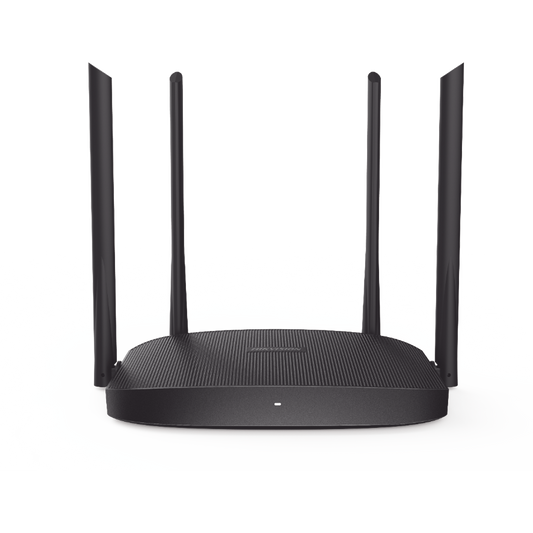 DS-3WR12GC|Router Inalámbrico WISP Gigabit / Hasta 1200 Mbps / Doble Banda AC (2.4 GHz y 5 GHz) / 3 Puertos LAN 10/100/1000 Mbps + 1 Puerto WAN 10/100/1000 Mbps /  4 Antenas Externas Omnidireccional de 5 dBi / Interior
