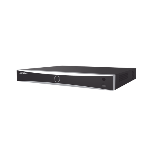 DS-7616NXI-K2|NVR 12 Megapixel (4K) / 16 canales IP / AcuSense (Evita Falsas Alarmas) / Reconocimiento Facial / 2 Bahías de Disco Duro / HDMI en 4K / Sin Puertos PoE+ / Alarmas I/O
