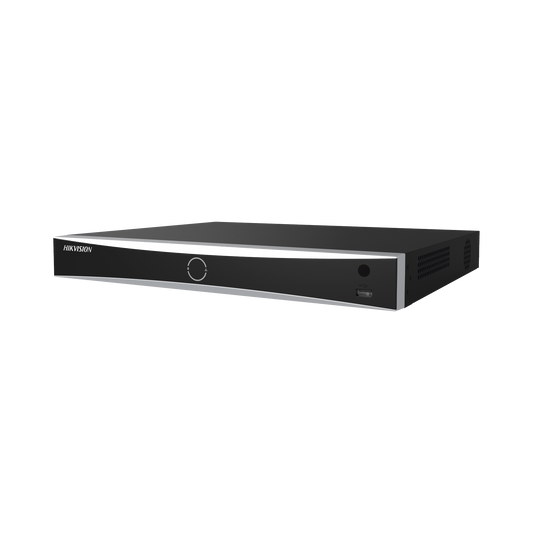 DS-7632NXI-K2|NVR 12 Megapixel (4K) / 32 canales IP / AcuSense (Evita Falsas Alarmas) / Reconocimiento Facial / 2 Bahías de Disco Duro / HDMI en 4K / Sin Puertos PoE+