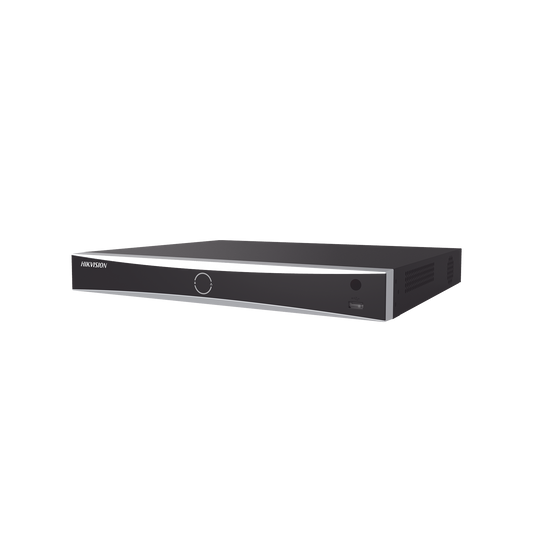 DS-7632NXI-K2/16P|NVR 12 Megapixel (4K) / 32 canales IP / 16 Puertos PoE+ / Recocimiento Facial / AcuSense (Evita Falsas Alarmas) / 2 Bahías de Disco Duro / HDMI en 4K / Alarmas I/O / 300 Metros PoE Modo Extendido