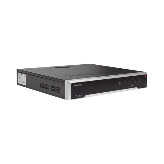 DS-7732NI-K4/16P(D)|NVR 8 Megapixel (4K) / 32 canales IP / 16 Puertos PoE+ / Soporta Cámaras con AcuSense / 4 Bahías de Disco Duro / Switch PoE 300 mts / HDMI en 4K / Videoanaliticos