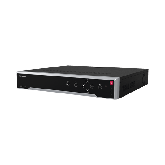 DS-7732NI-M4/16P|[Doble Poder de Decodificación] NVR 32 Megapixel (8K) / 32 Canales IP / 16 Puertos PoE+ / AcuSense / ANPR / Conteo de Personas / Heat Map / 4 Bahías de Disco Duro  / HDMI en 8K / Soporta POS / Alarmas I/O / 2 Salidas HDMI / Smart Search