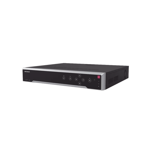 DS-7732NI-M4/24P|[Doble Poder de Decodificación] NVR 32 Megapixel (8K) / 32 Canales IP / 24 Puertos PoE+ / AcuSense / ANPR / Conteo de Personas / Heat Map / 4 Bahías de Disco Duro  / HDMI en 8K / Soporta POS / Alarmas I/O / Smart Search