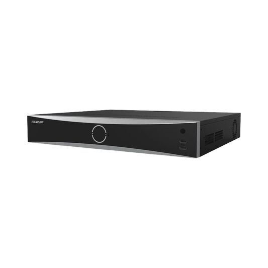 DS-7732NXI-K4(D)|NVR 12 Megapixel (4K) / 32 canales IP / AcuSense (Evita Falsas Alarmas) / Reconocimiento Facial / 4 Bahías de Disco Duro /  HDMI en 4K / Alarmas I/O