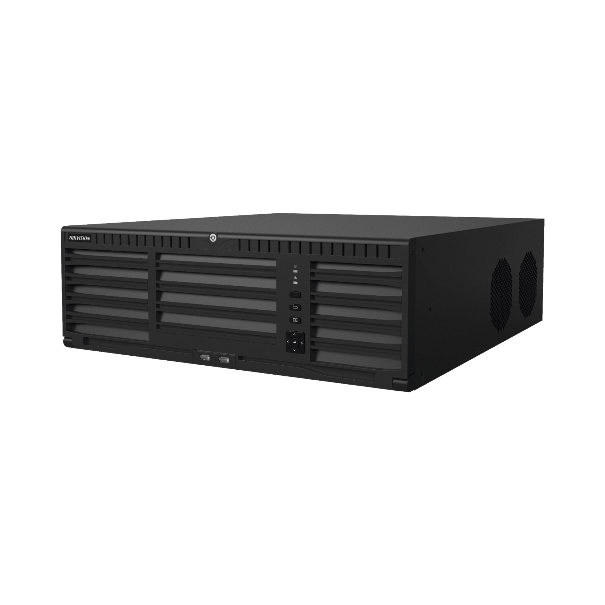 DS-96128NI-M16/R|[Doble Poder de Decodificación] NVR 32 Megapixel (8K) / 128 Canales IP / AcuSense / ANPR / Conteo de Personas / 16 Bahías de Disco Duro / 2 Tarjetas de Red / Soporta RAID con Hot Swap / 2 HDMI en 8K / POS / Alarmas I/O  / Smart Search