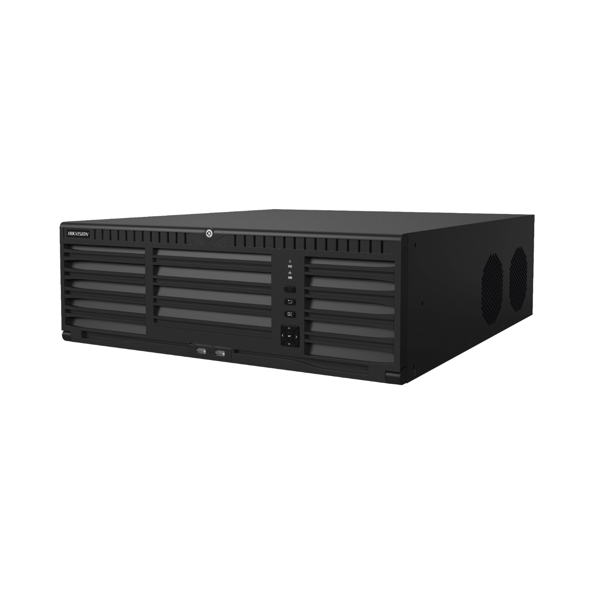 DS-96128NI-M16/R|[Doble Poder de Decodificación] NVR 32 Megapixel (8K) / 128 Canales IP / AcuSense / ANPR / Conteo de Personas / 16 Bahías de Disco Duro / 2 Tarjetas de Red / Soporta RAID con Hot Swap / 2 HDMI en 8K / POS / Alarmas I/O  / Smart Search