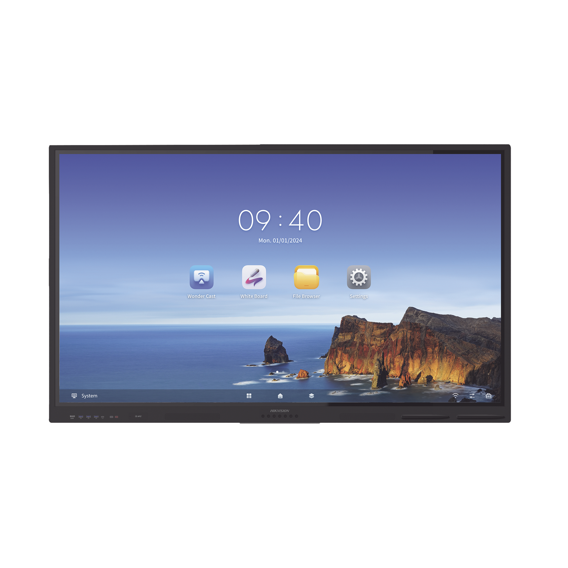 DS-D5B65RB/EL|Pantalla Interactiva Touch de 65" Android 13 / Resolución 4K / Bocinas Integradas / Entradas HDMI / Incluye 2 Lápices para Escribir