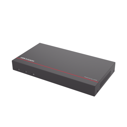DS-E08NI-Q1/8P/1T|NVR + eSSD / 4 Megapixel / 8 Canales IP / 8 Puertos PoE+ / eSSD de 1 TB / ACUSENSE / Diseño Compacto y Cero Ruido