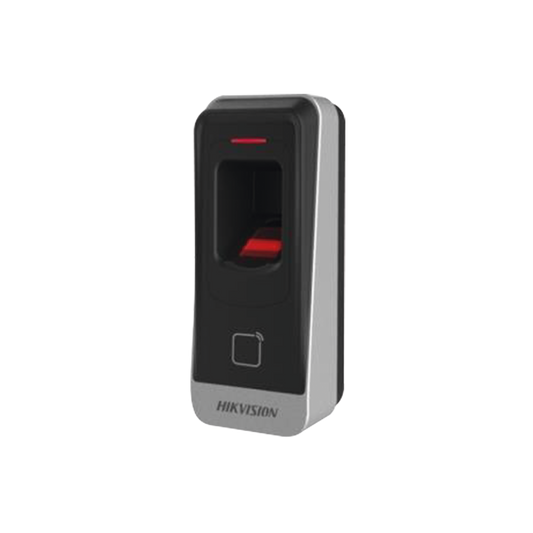 DS-K1201A-MF|Lector esclavo MIFARE IP65 / Huella Digital / Lector de Tarjetas de Proximidad MiFare / RS-485 / Interior y Exterior / Requiere Panel de Control de Acceso DS-K2604,02,01