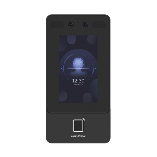 DS-K1T342EFWX-E1|Terminal Min Moe PoE & WiFi de Reconocimiento Facial y Huella co Lector PROX EM / Exterior IP65  / Hasta 1.5 mts en Lectura de Rostro / Soporta P2P / 1,500 Rostros / 3,000 Huellas / Salida 12 Vcd para Chapa / PoE