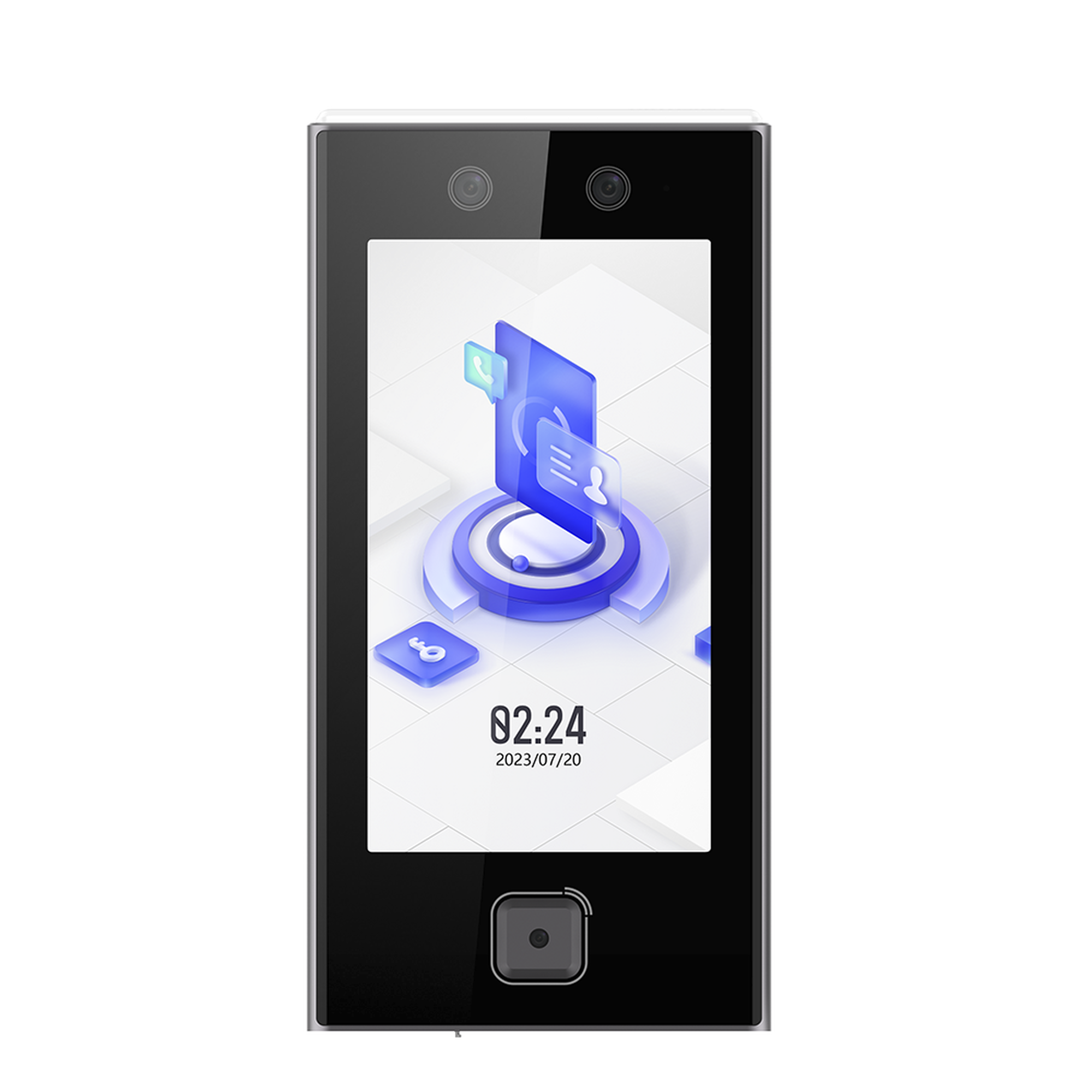 DS-K1T670MWX-QR|Terminal Facial Min Moe WiFi / Lector de QRs Físico de Alta Velocidad / 6,000 Rostros / Pantalla 7" / Administrable en la Nube con Hik-Connect 6 / Exterior IP65