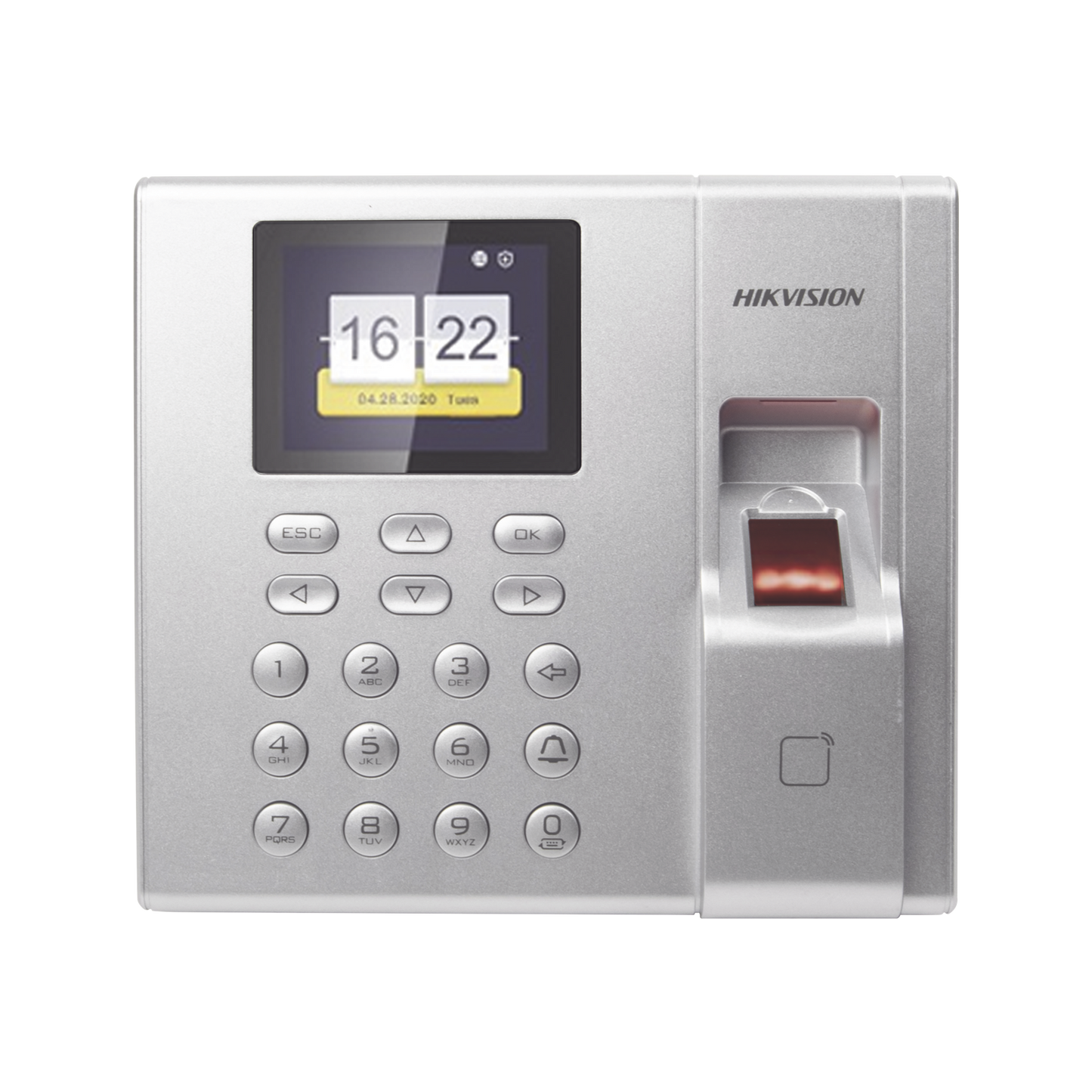 DS-K1T8003EF|Terminal de Control de Acceso y Asistencia compatible con APP Hik-Connect (P2P) / Lectura de Huella y de Tarjetas EM / Soporta hasta 1000 Huellas / Relevador para Chapa / Software iVMS4200