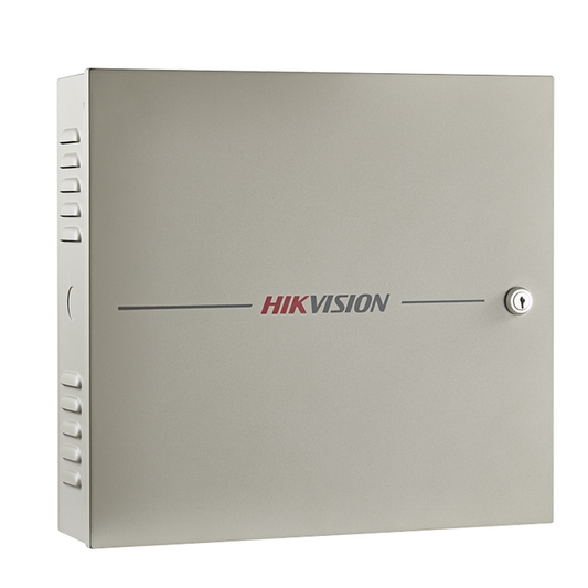 DS-K2602T|Controlador de Acceso / 2 Puerta / 4 Lectores de Huella y Tarjetas / Integraci??n con Video / 100,000 Tarjetas / Incluye Gabinete y Fuente de Alimentaci??n 12Vcc/8A / Soporta bater?¡a de respaldo