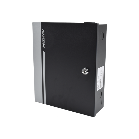 DS-K2801|Controlador de Acceso para 1 Puerta y  2 Lectores  / Fácil Administración con Software Gratuito / Incluye Gabinete y Fuente de Alimentación 12Vcc/8A / 10,000 Tarjetas / 50,000 Eventos