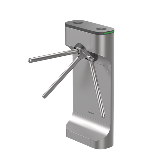 DS-K3G411LXR|Torniquete Trípode con Diseño Slim Ultra Estético / Uso Rudo / LEDs Indicador de Entrada y Salida / Acero Inoxidable / Exterior Protegido