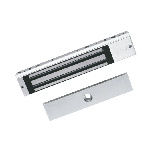 DS-K4H258S|Chapa Magnética de 617 Lbs (280 Kg) / Montaje en Puerta Normal o de Vidrio / Certificado CE /  Uso en Interior / Indicador LED / Magnetismo Anti-residual