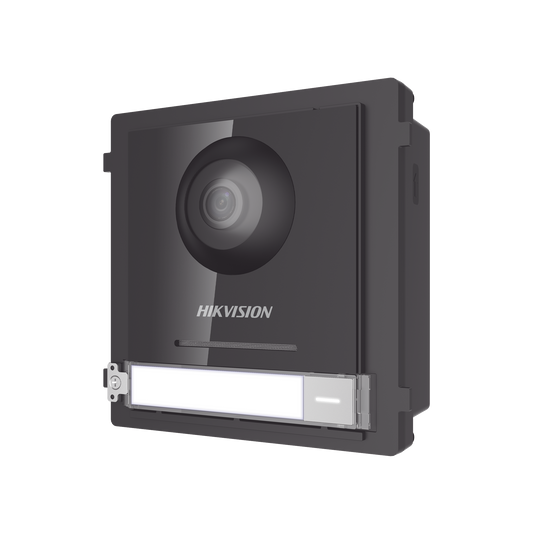 DS-KD8003-IME1(B)|Frente de calle IP 2 Megapixel para Videoportero Modular / PoE / Angulo 146° / Ultra Baja Iluminación / Exterior IP65 / WDR 120 dB