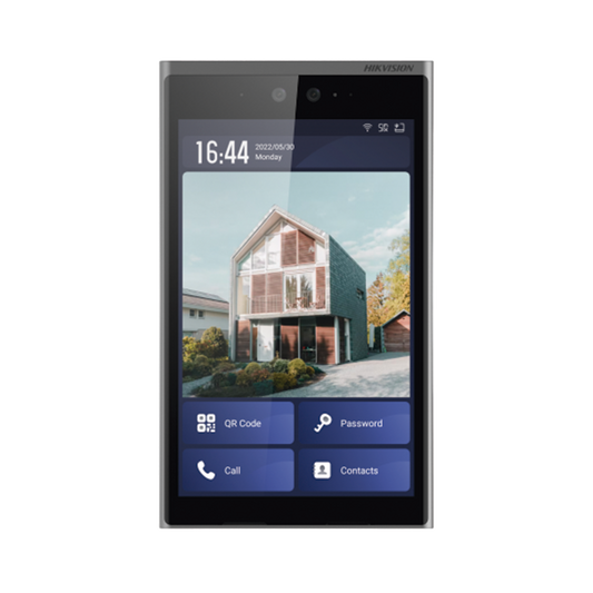 DS-KD9633-WBE6|Frente de Calle IP 2 Megapixel (1080p) / Multiapartamento / Pantalla 10.1" Touch Screen / Reconocimiento Facial / Android / IP65 / IK07 / Soporta Modulo de Botones y Huella (por Separado)