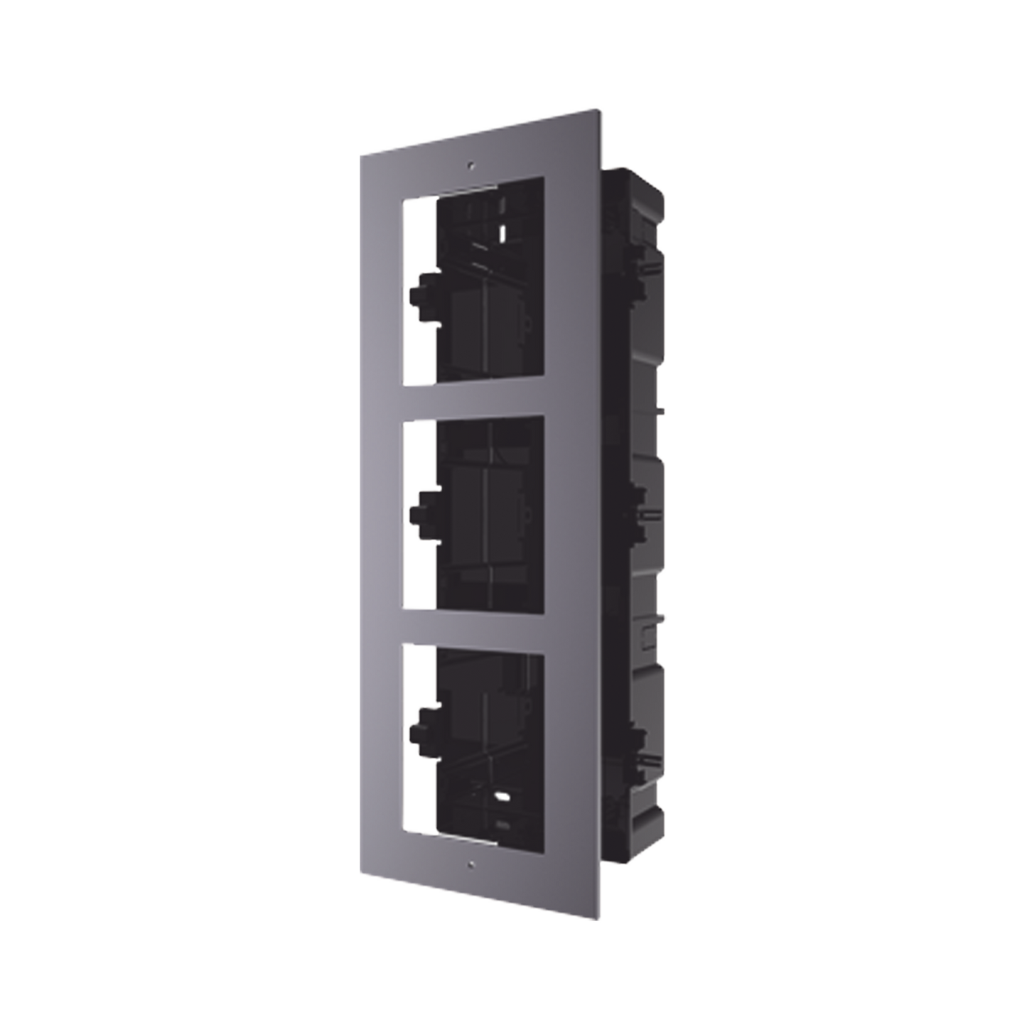 DS-KD-ACF3|Base de 3 Espacios para EMPOTRAR Módulos de Videoporteros Hikvision