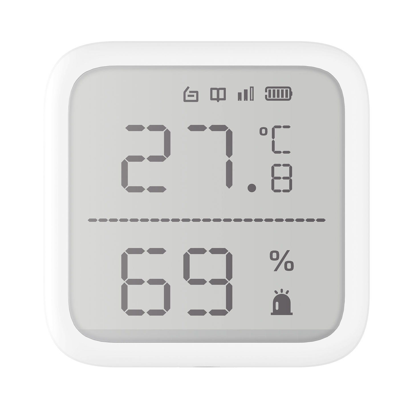 DS-PDTPH-E-WB|(AX PRO) Detector de Temperatura y Detector de Humedad Inalámbrico / 2.7" de Tamaño / Uso en Interior / Rango de Detección desde  -35°C hasta 99°C