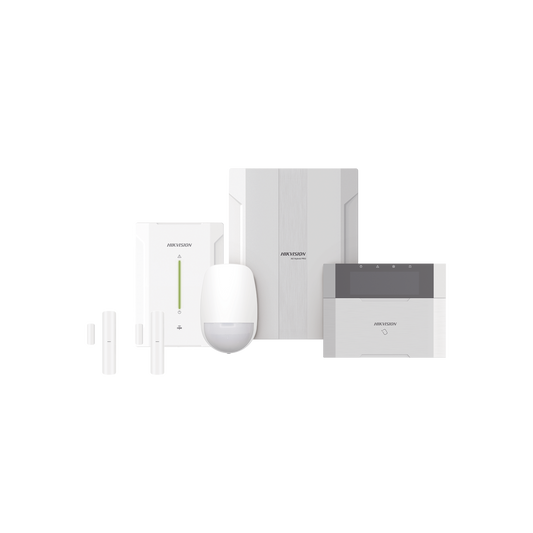 DS-PHA64-LP/RF|KIT Panel de Alarma HYBRID PRO / 1 Panel Híbrido / 1 Teclado LCD / 2 Contactos Magnéticos Inalámbricos / 1 PIR Inalámbrico