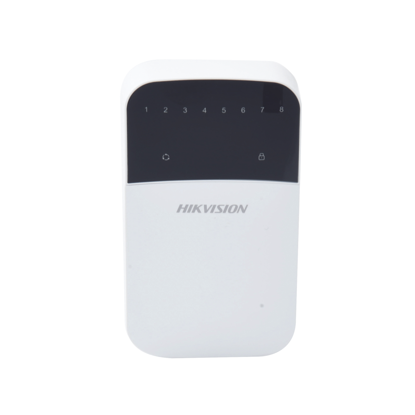 DS-PKG-H8L|Teclado de LEDs / Cableado / 8 Zonas / Compatible con Panel Hibrido Hikvision DS-PHA64-W4P y DS-PHA64-W4P2