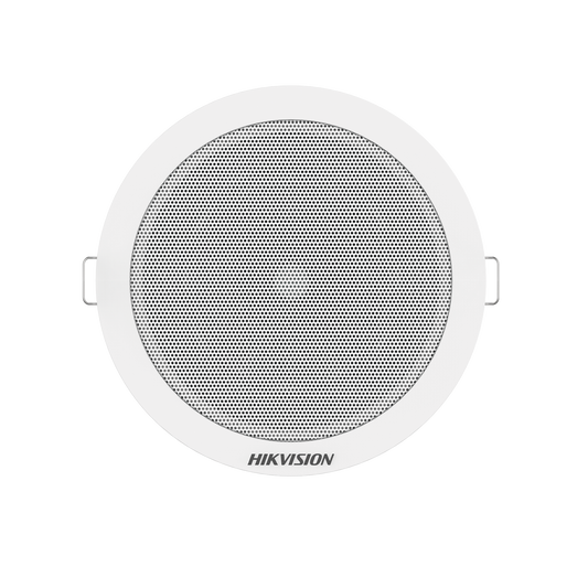 DS-QAE0206G1-V|Altavoz Montaje en Plafón / 6 Watts / 100 V / Rejilla de Metal / Color Blanco / Uso Interior
