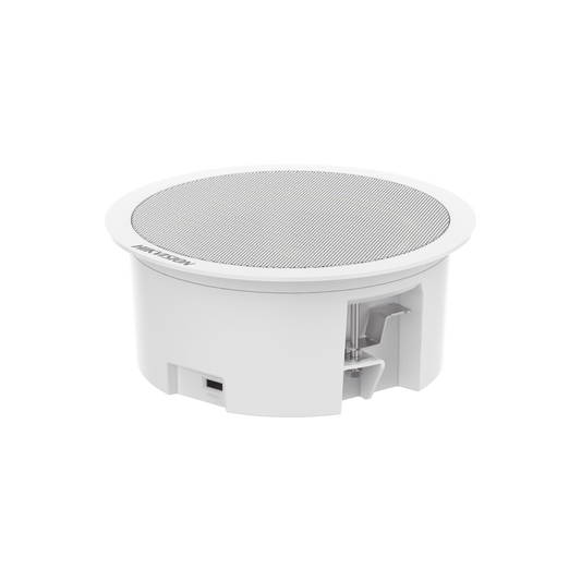 DS-QAZ0203G1-S|Altavoz Secundario para Montaje en Plafón / 3 Watts / 8 Ohms / Compatible con Altavoz IP HIKVISION / Uso en Interior