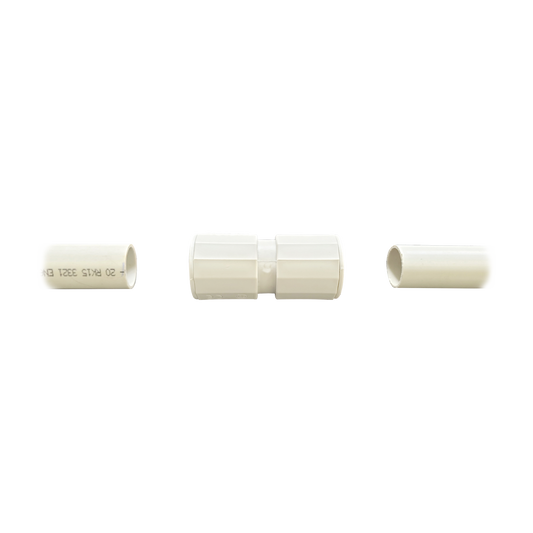 DX-43-032|Manguito / Cople Morbidx IP67 libre de halógenos para unir tubería rígida de 32 mm (1 1/4) permite una instalación hermética no necesita pegamento