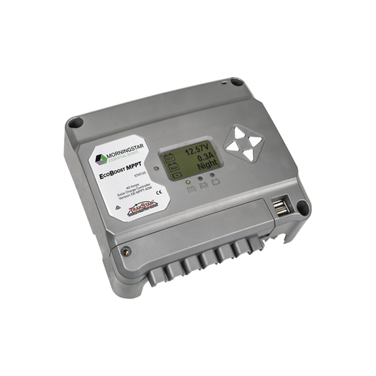 EBMPPT40M|Controlador de Carga Solar EcoBoost MPPT 40A con Pantalla.