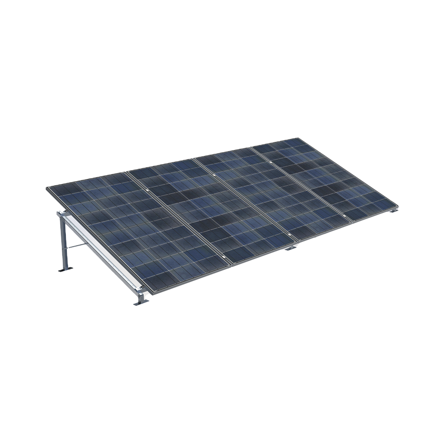 EFSM1324GR|Montaje de piso de Alta Resistencia para Instalación de 4 Paneles Solares de hasta 1300 x 2400 mm (Revisar módulos compatibles)