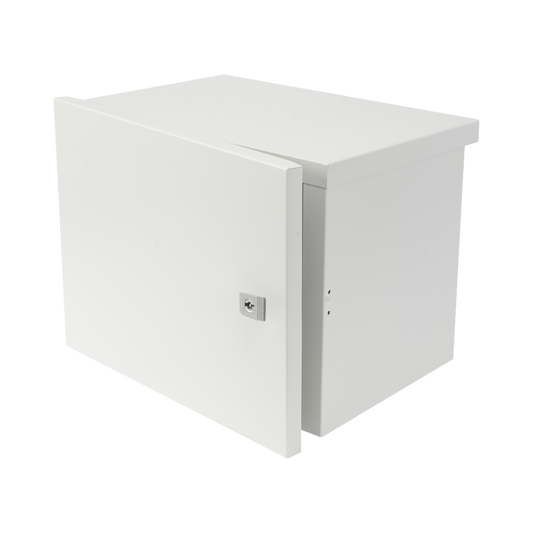 EI-PCB-04-03-03-W3|Gabinete para instalaci??n de 2 Bater?¡as PL4012, Fabricado en L?ímina Galvanizada, Opci??n para montar en poste (No incluido)