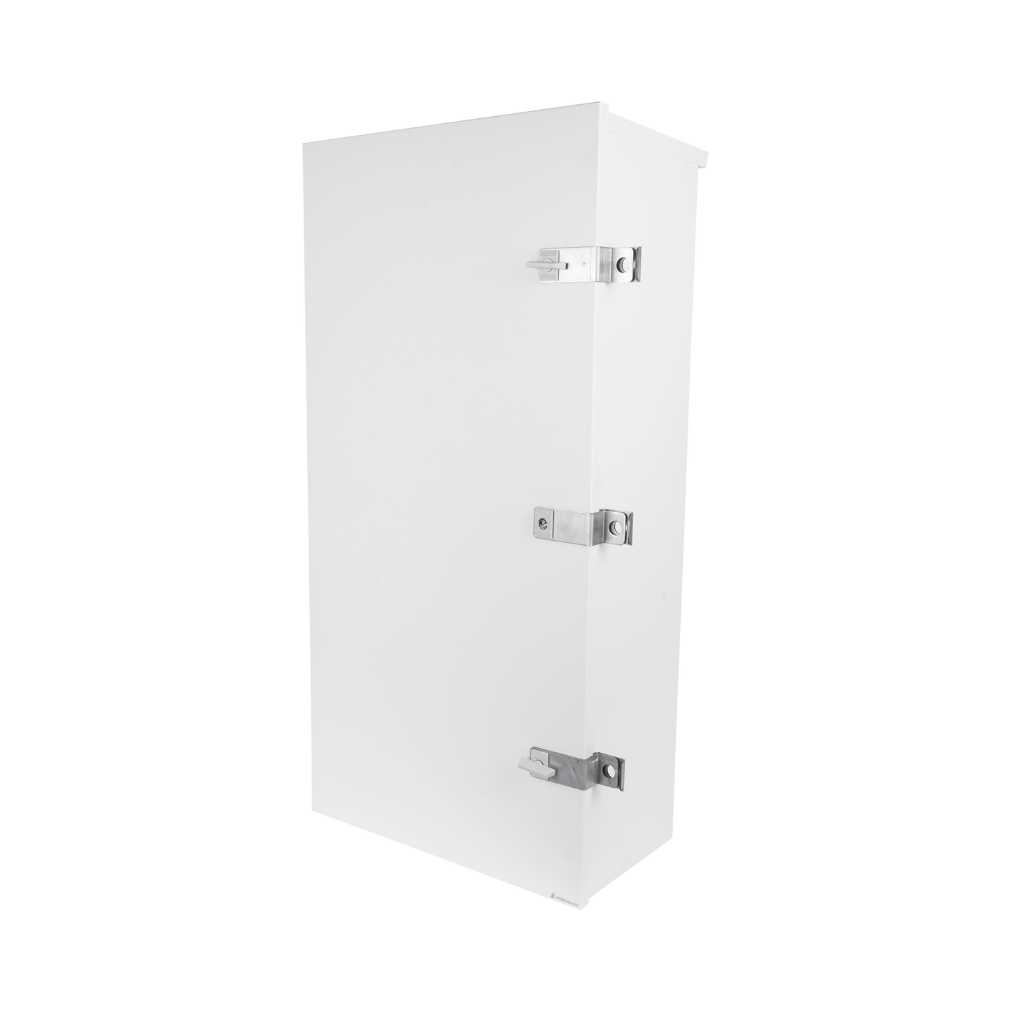 EI-PCB-04-11-03-W3S|Gabinete para instalaci??n de 3 Bater?¡as PL110D12, Fabricado en L?ímina Galvanizada, Accesorios para piso o poste (No incluidos)