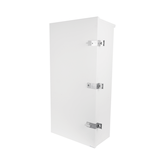 EI-PCB-04-11-03-W3S|Gabinete para instalaci??n de 3 Bater?¡as PL110D12, Fabricado en L?ímina Galvanizada, Accesorios para piso o poste (No incluidos)