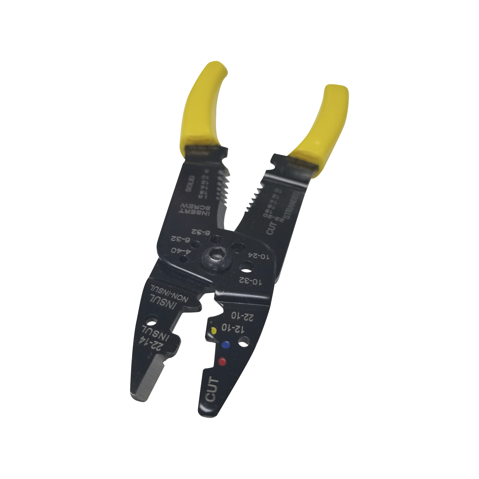 EP204B|Pinza Cortacables / Pelacables 10 a 22 AWG con Plegador de Conectores.