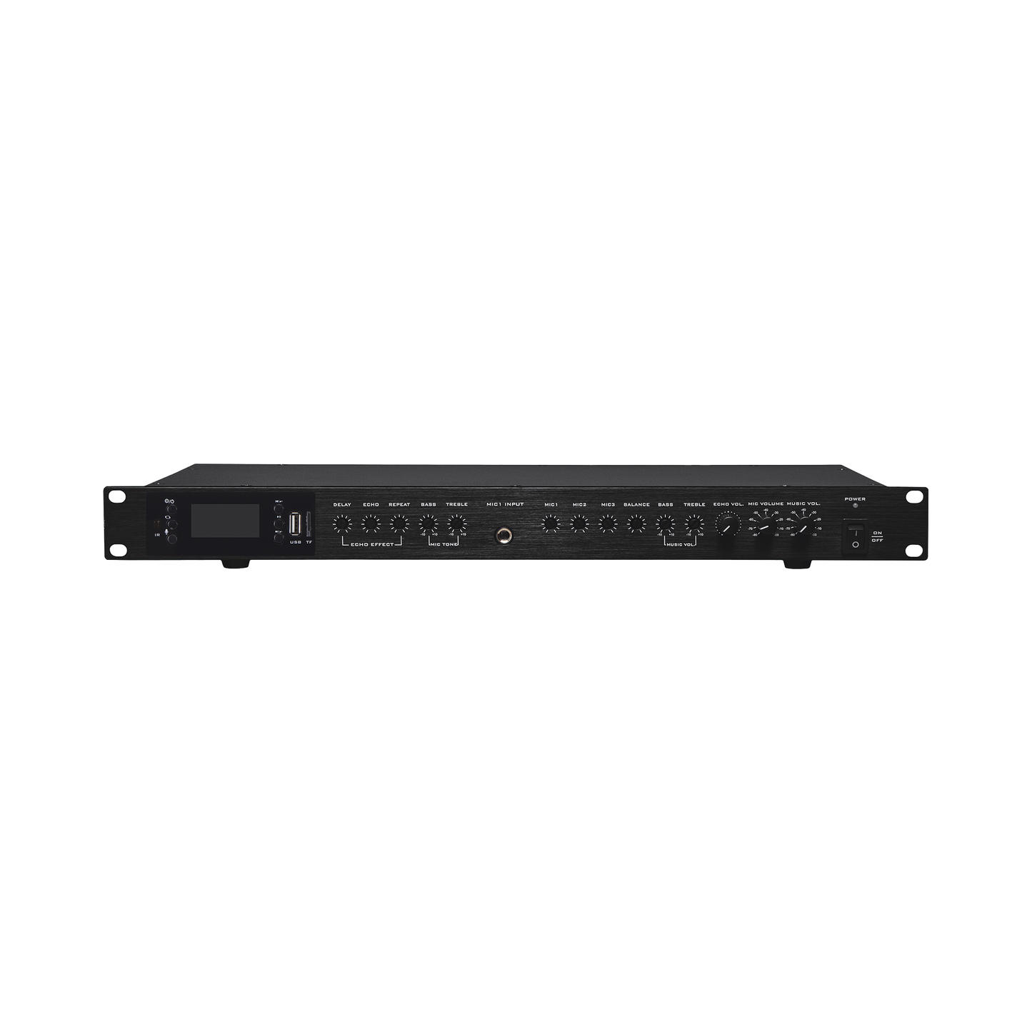 EP2060W|Amplificador de Audio | 2 x 60W | Baja Impedancia 4 - 8? | Reproductor Bluetooth, USB, SD | Efectos Integrados Delay, Echo, Repeat