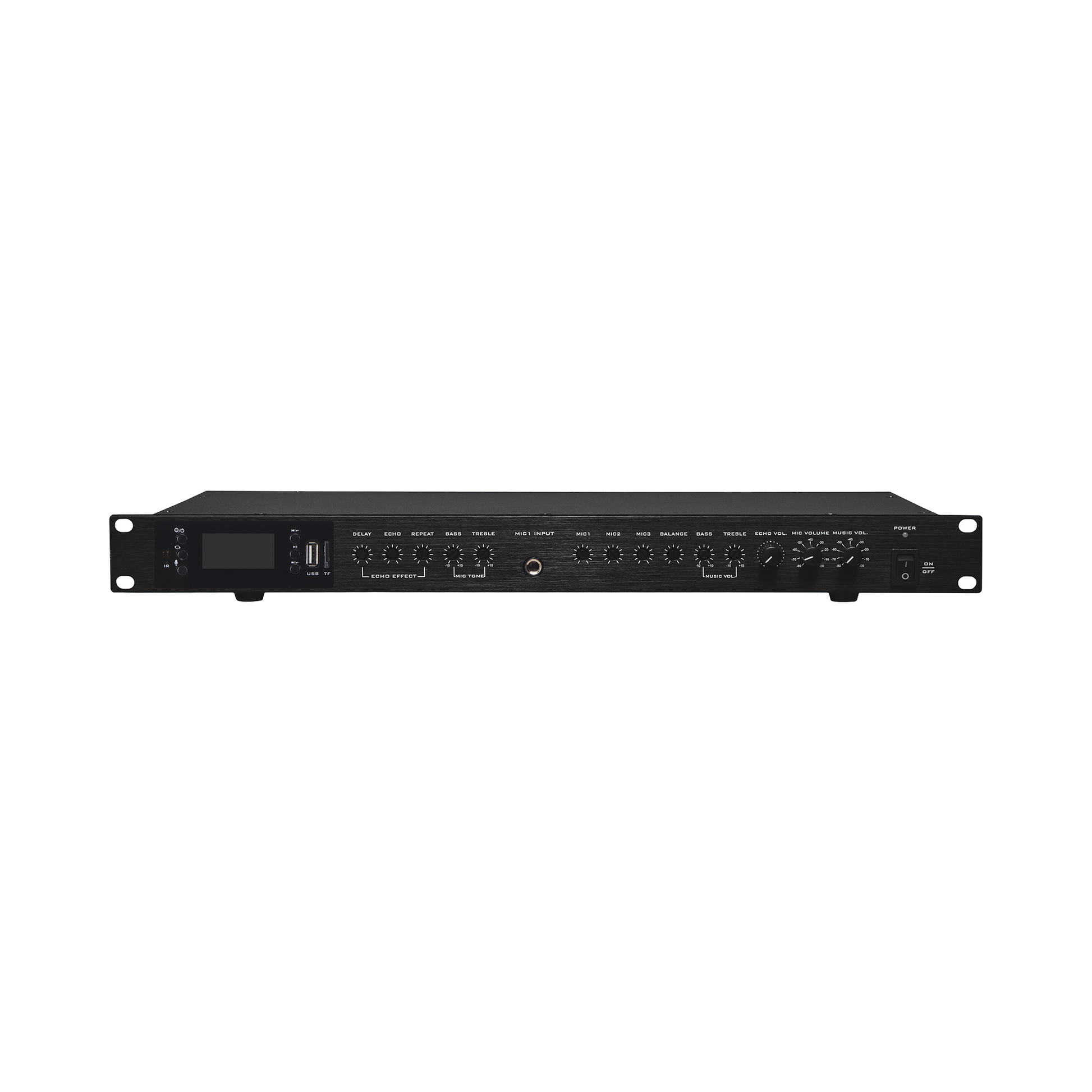 EP2060W|Amplificador de Audio | 2 x 60W | Baja Impedancia 4 - 8? | Reproductor Bluetooth, USB, SD | Efectos Integrados Delay, Echo, Repeat