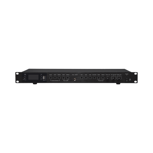 EP2060W|Amplificador de Audio | 2 x 60W | Baja Impedancia 4 - 8? | Reproductor Bluetooth, USB, SD | Efectos Integrados Delay, Echo, Repeat
