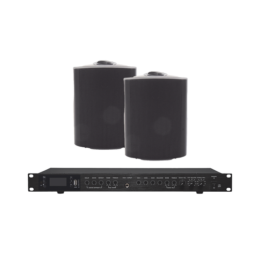 EP2060W/2WSB|Amplificador de Audio con 2 Bocinas OL-5BK | 2 x 60W | Baja Impedancia 4 - 8? | Reproductor Bluetooth, USB, SD | Efectos Integrados Delay, Echo, Repeat