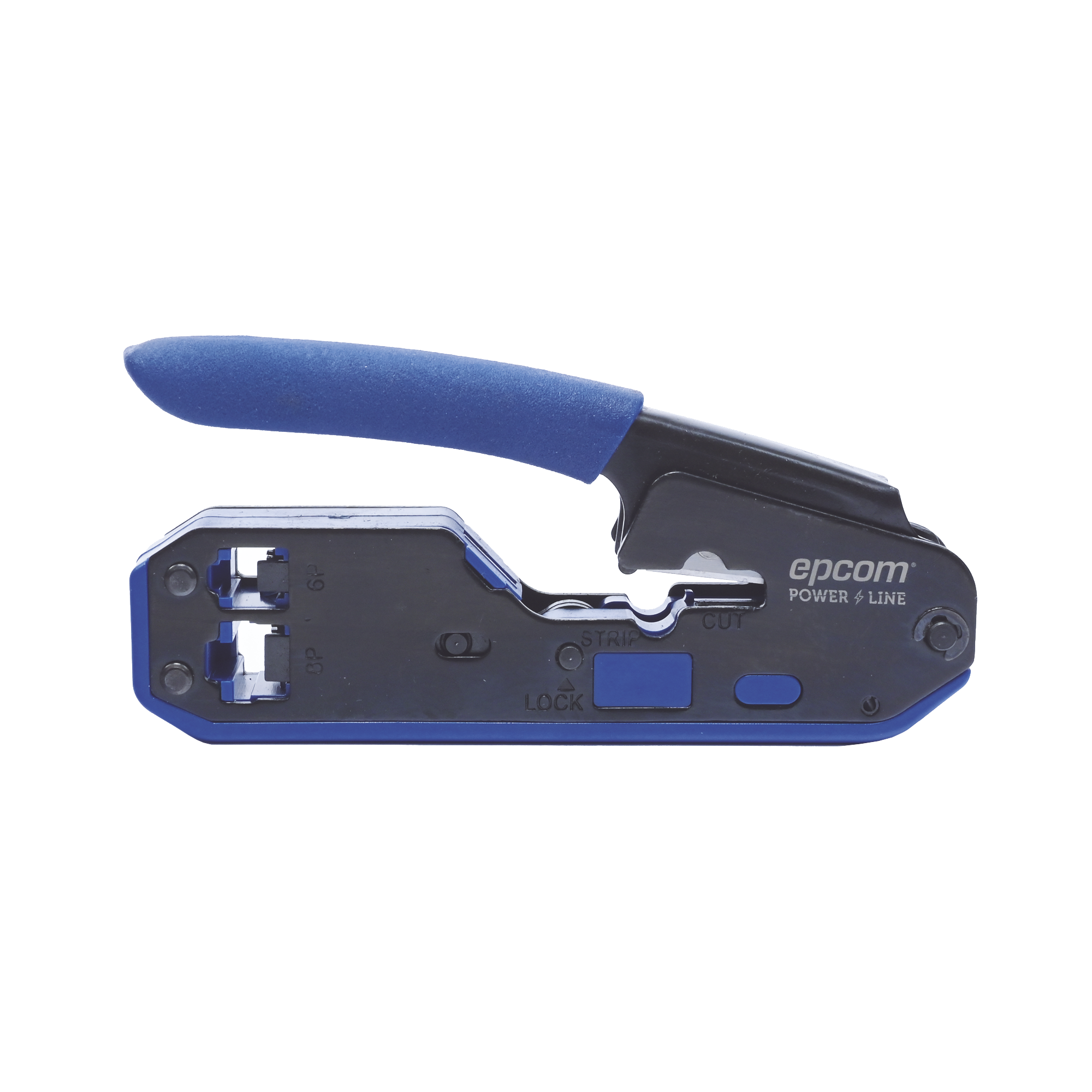 EP668|Pinza SLIM para Corte y Terminado de Plugs RJ45/RJ11, Acero al Carb??n y Mango Ergon??mico.